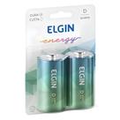 Pilha Alcalina D Blister c/2 peças Elgin