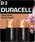 Pilha Alcalina D Grande DURACELL Com 2 unidades Pilha Alcalina D Grande DURACELL Com 2 unidades