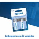 Pilha Alcalina D Grande Philips Com 2 Unidades