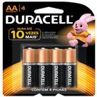 Pilha Alcalina Duracell Aa 4 Un