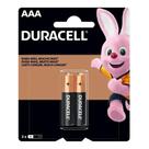 Pilha Alcalina Duracell AAA C/ 2