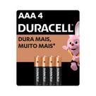 Pilha Alcalina Duracell Palito AAA com 4 unidades Pilha Alcalina Duracell Palito AAA com 4 unidades
