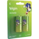 Pilha Alcalina Elgin Media C/2 Pilha Alcalina Elgin Media C/2