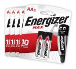 Pilha Alcalina Energizer Max Aa - Pequena - 10 Pilhas Pilha Alcalina Energizer Max Aa - Pequena - 10 Pilhas