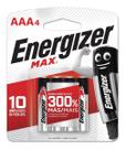 Pilha Alcalina Energizer Max Palito Aaa- C/4 Pilhas