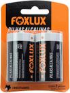 Pilha Alcalina Média C Blister com 2 Unidades Foxlux