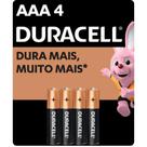 Pilha Alcalina Palito AAA Duracell 12 Blisters com 4 Unidades Cada