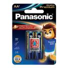 Pilha Alcalina Panasonic Premium AA 1,5V 2 unidades