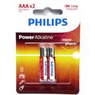 Pilha alcalina Philips AAA LR03P12S/59 - cartela com 2 unidades