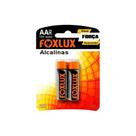 Pilha alcalina pq aa c/ 2 unid- foxlux