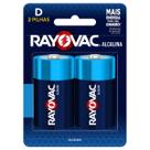 Pilha Alcalina Rayovac D - Grande - 2 Pilhas