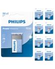 Pilha Bateria 9 Volts Alcalina Philips 6LR61