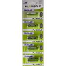 Pilha Bateria Alcalina Flex 23A12V 5 Unidades Portão Alarme