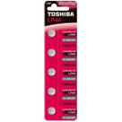 Pilha Botão Alcalina 1,5V LR44 (C/5 Pilhas)Toshiba Pilha Botão Alcalina 1,5V LR44 (C/5 Pilhas)Toshiba