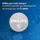 Pilha Botão Philips Cr2032 Lítio 3v - 1 Unidade