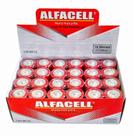 Pilha C Média Tipo C Alfacell 1.5v Caixa Com 24 Uni Original