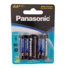 Pilha Comum Panasonic Pequena AA Cartela com 4 unidades Pilha Comum Panasonic Pequena AA Cartela com 4 unidades
