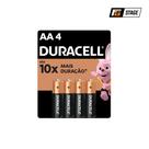 Pilha Duracell AA Alcalina - Pacote com 4 Unidades