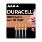 Pilha Duracell AAA Alcalina 4 Unidades