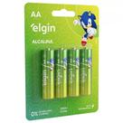 Pilha Elgin AA Cartela Com 4 Unidades