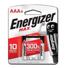 Pilha Energizer Alcalina Max AAA - Embalagem com 4 Unidades Pilha Energizer Alcalina Max AAA - Embalagem com 4 Unidades