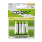 Pilha Flex AAA Zinco 4 Unidades