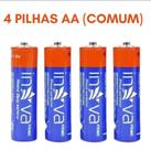 Pilha INOVA AA Normal com 4 Pilha INOVA AA Normal com 4