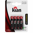 Pilha kian Alcalina Blister AAA.C/4