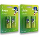 Pilha Média C Alcalina LR14 1.5V Cartela 2UN/4UN