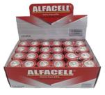 Pilha Média Tipo C Alfacell 1.5v Caixa Com 24 Unid Original