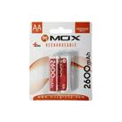 Pilha Mox AA Recarregavel 2600MAH MOB2AA26 (2 Unidades)