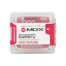 Pilha Mox MOB4AAA23 - AAA - 2300MAH - 4 Unidades - Recarregavel