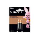 Pilha Palito Aaa Duracell Bateria Alcalina 2 Unidades