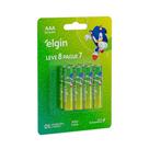 Pilha Palito Alcalina AAA Leve 8 Pague 7 Unidades Elgin
