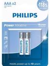 Pilha Philips AAA Palito Alcalina Cartela Com 2 Unidades
