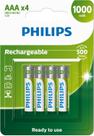 Pilha philips aaa recarregavel 1000mah cart/04