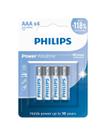 Pilha Philips Alcalina AAA 1.5V com 4 Unidades - LR03P4B/59
