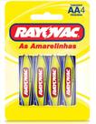 Pilha Rayovac As Amarelinhas Pequena AA4