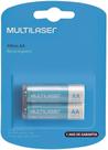 Pilha recarregável aa 2500mah com 2 unidades multilaser