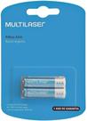 Pilha recarregável aaa 1000mah com 2 unidades multilaser