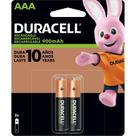 Pilha Recarregável AAA 900-mAh (Cartela c/2 pilhas) DURACELL