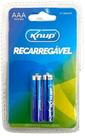 Pilha recarregavel aaa conjunto 2 knup kp-2700aaa