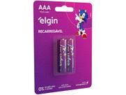 Pilha Recarregável AAA Elgin 1,2V 900mAh - 2 Unidades Pilha Recarregável AAA Elgin 1,2V 900mAh - 2 Unidades