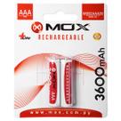 Pilha Recarregavel AAA Mox MOB2AAA36 3.600 Mah 1.2V - 2 Unidades