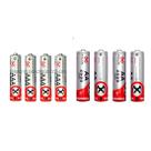 Pilha Recarregável Cartela com 4 AA Normal e 4 AAA (Palito) Mox Premium - Kit 8 Pilhas