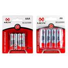Pilha Recarregável Cartela com 4 AA Normal e 4 AAA (Palito) Mox Premium - Kit 8 Pilhas