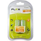 Pilha Recarregável FLEX GOLD Pequena AA 2700MAH 1.2V Blister com 2 Unidades