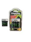 Pilha Recarregável Maxday 4 Aa Carregador Rápido Bivolt