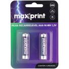 Pilha Recarregável Palito AAA 1,2V 900MAH Blister com 2 Unidades