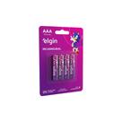 Pilha Recarregável Palito AAA-900mAh Blister Com 4 Pilhas Elgin